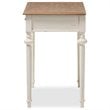 Baxton Studio Marquetterie Provincial Writing Desk in White
