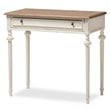 Baxton Studio Marquetterie Provincial Writing Desk in White