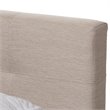 Baxton Studio Brandy Upholstered Queen Storage Platform Bed in Beige