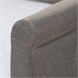 Baxton Studio Alena Fabric Daybed with Trundle in Light Gray