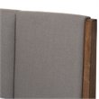 Baxton Studio Ember Queen Platform Bed in Light Gray and Walnut Brown