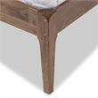 Baxton Studio Clifford Queen Platform Bed in Gray and Walnut Brown