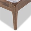 Baxton Studio Clifford King Platform Bed in Gray and Walnut Brown