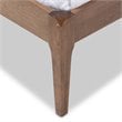 Baxton Studio Clifford Queen Platform Bed in Light Gray and Brown