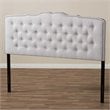 Baxton Studio Lucy Fabric Tufted Full Headboard in Grayish Beige