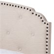 Baxton Studio Lexi Tufted Queen Low Profile Bed in Light Beige