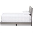 Baxton Studio Cassandra Tufted Full Low Profile Bed in Light Gray