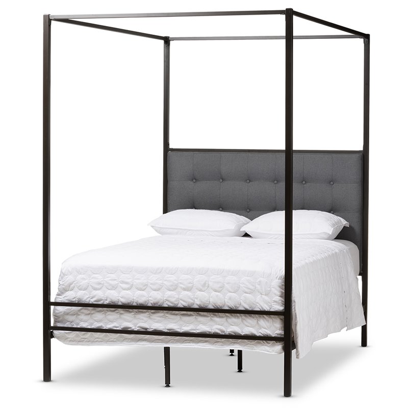 Featured image of post Black Four Poster Canopy Bed - They were looking for an eclectic style to go with their new urban loft in down town houston.