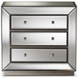 Baxton Studio Edeline Hollywood Regency Glamour Style Mirrored 3-Drawer Cabinet