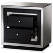 Baxton Studio Cecilia Regency Glamour Style Mirrored 2-Drawer End Table