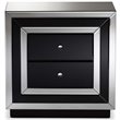 Baxton Studio Cecilia Regency Glamour Style Mirrored 2-Drawer End Table
