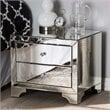 Baxton Studio Farrah Hollywood Regency Glamour Style Mirrored 2-Drawer End Table