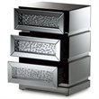 Baxton Studio Sabrina Regency Glamour Style Mirrored 3-Drawer End Table