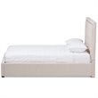 Baxton Studio Taylor Tufted Queen Storage Platform Bed in Beige