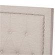 Baxton Studio Taylor Tufted Queen Storage Platform Bed in Beige