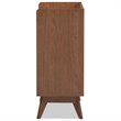 Baxton Studio Brighton 3 Drawer Chest in White and Walnut