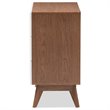 Baxton Studio Calypso 3 Drawer Chest in White and Walnut