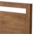 Baxton Studio Torino Solid Wood Open Frame Style King Platform Bed in Walnut