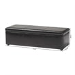 Baxton Studio Dennehy Faux Leather Multipurpose Storage Ottoman Bench