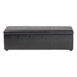 Baxton Studio Dennehy Faux Leather Multipurpose Storage Ottoman Bench