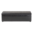 Baxton Studio Dennehy Faux Leather Multipurpose Storage Ottoman Bench