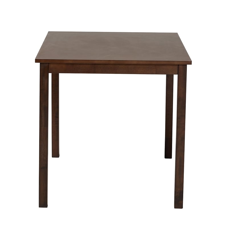 Baxton Studio Andrew Wood Dining Table in Dark Brown Espresso