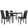 Baxton Studio Andrew Faux Leather Dining Side Chair (Set of 4)