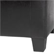 Baxton Studio Manchester Leather Tufted Storage Ottoman Bench in Black