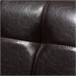 Baxton Studio Masterpieces Tufted Faux Leather Accent Chair in Brown