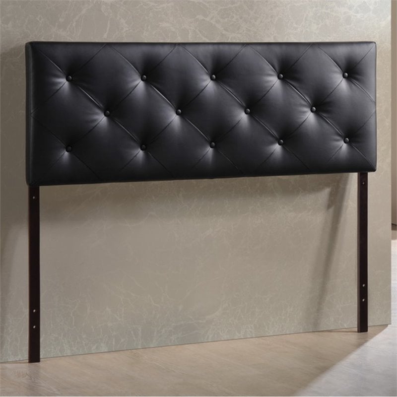 Baxton Studio Baltimore Faux Leather Tufted Full Panel Headboard