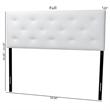 Baxton Studio Baltimore Faux Leather Tufted Full Panel Headboard
