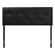 Baxton Studio Dalini Faux Leather Tufted Full Panel Headboard in Black