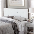 Baxton Studio Dalini Faux Leather Tufted Full Panel Headboard in White