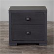 Baxton Studio Silverstone 2 Drawer Nightstand in Espresso