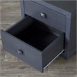 Baxton Studio Silverstone 2 Drawer Nightstand in Espresso