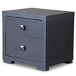 Baxton Studio Silverstone 2 Drawer Nightstand in Espresso