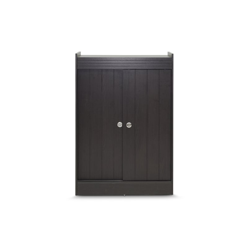 Baxton Studio Shoe Cabinet in Espresso