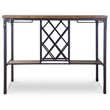 Baxton Studio Vintner 5 Piece Counter Height Dining Set in Light Brown