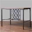 Baxton Studio Vintner 5 Piece Counter Height Dining Set in Light Brown