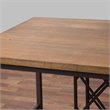 Baxton Studio Vintner 5 Piece Counter Height Dining Set in Light Brown