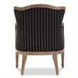Baxton Studio Charlemagne Accent Chair in Black and Grey