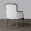 Baxton Studio Napoleon Accent Chair in Beige and Brown
