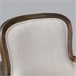 Baxton Studio Napoleon Accent Chair in Beige and Brown