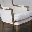 Baxton Studio Napoleon Accent Chair in Beige and Brown