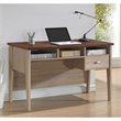 Baxton Studio Tyler Writing Desk in Dark Brown and Gray