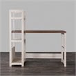 Baxton Studio Hypercube Writing Desk in Natural and Brown