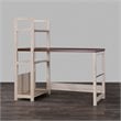 Baxton Studio Hypercube Writing Desk in Natural and Brown