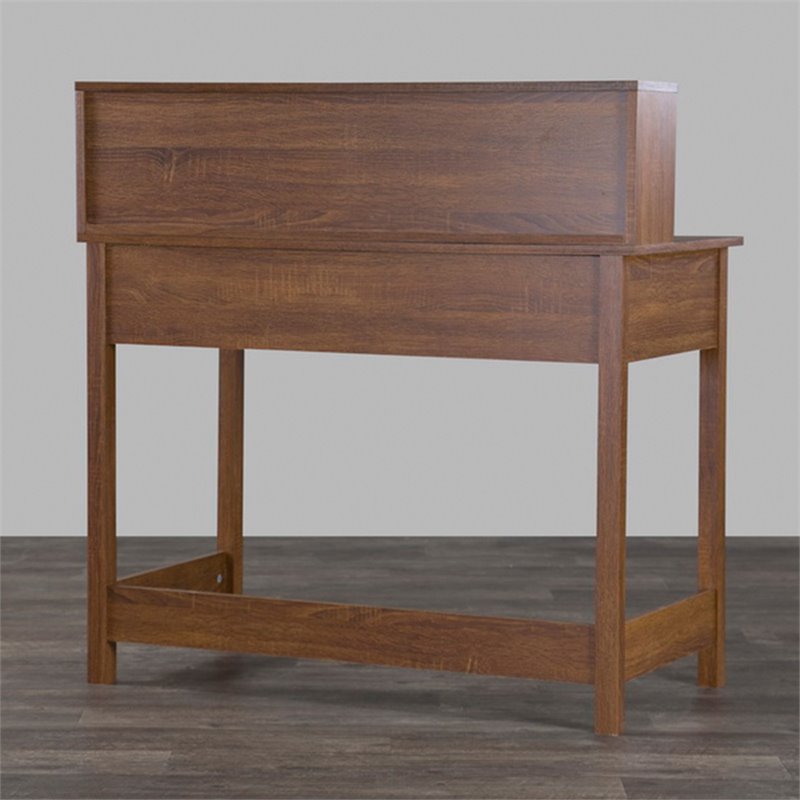 Baxton Studio McKinley Writing Desk in Oak Engineered Wood