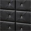 Baxton Studio Luminescence 6 Drawer Faux Leather Double Dresser