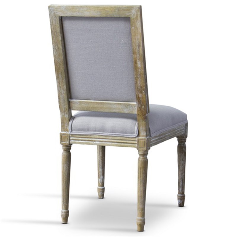 Baxton Studio Clairette Accent Chair in Beige and Light Brown